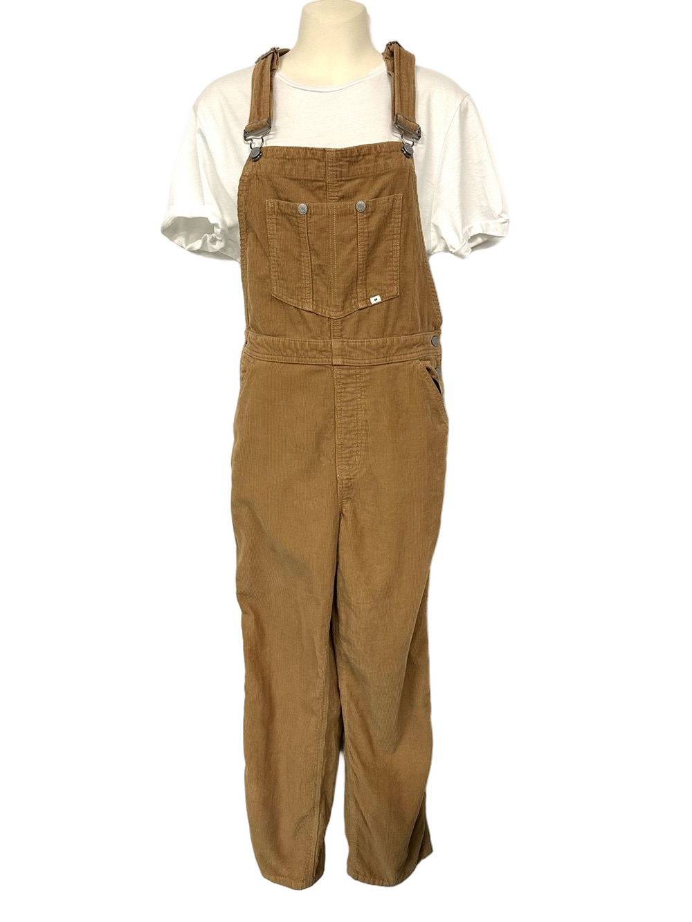Aritzia Sunday Best Brown Corduroy Painter Overalls Utility Size M